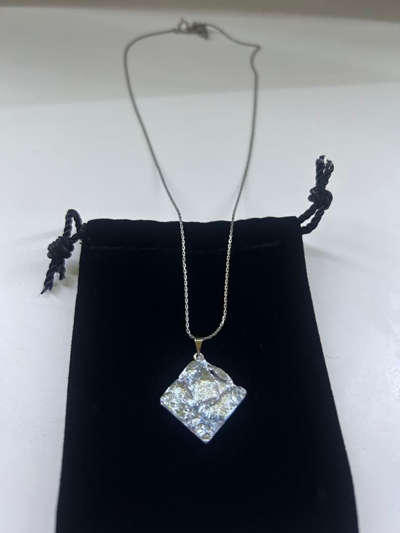 シルバー ダイヤモンドカット ペンダント