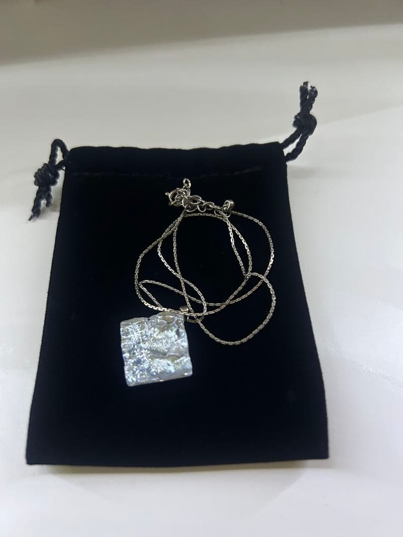 シルバー ダイヤモンドカット ペンダント