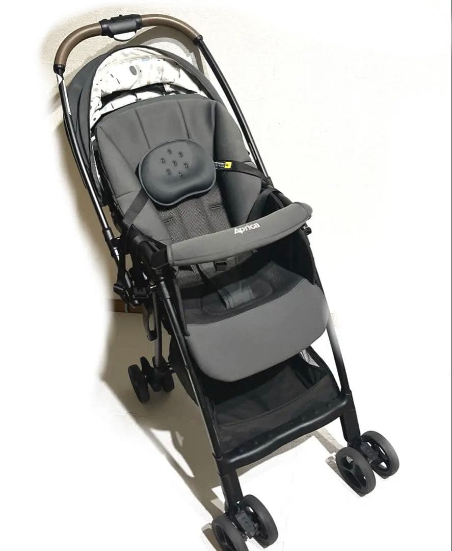 Aprica カルーンエアー メッシュAB 動物柄 グレーアニマル アップリカ