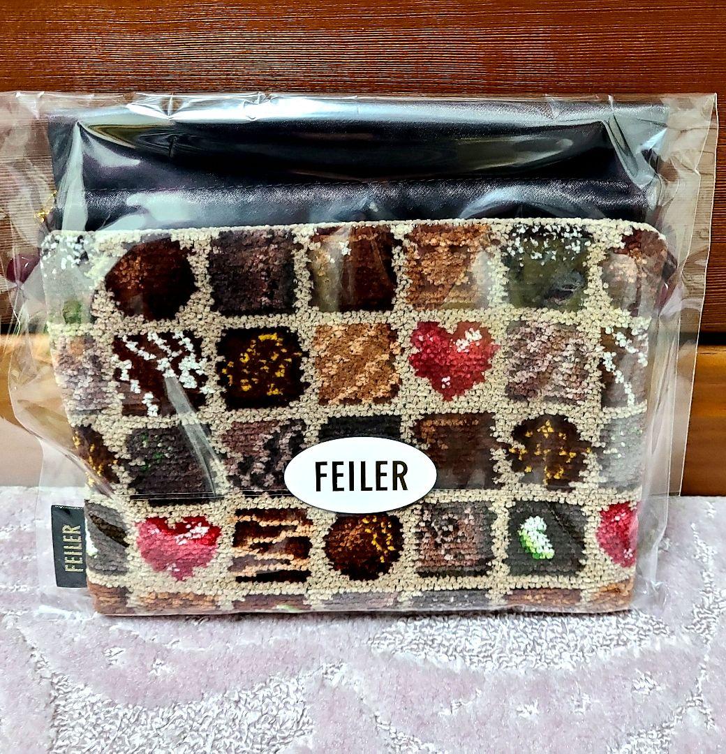 FEILER コフレドゥショコラ　巾着ポーチ　未使用