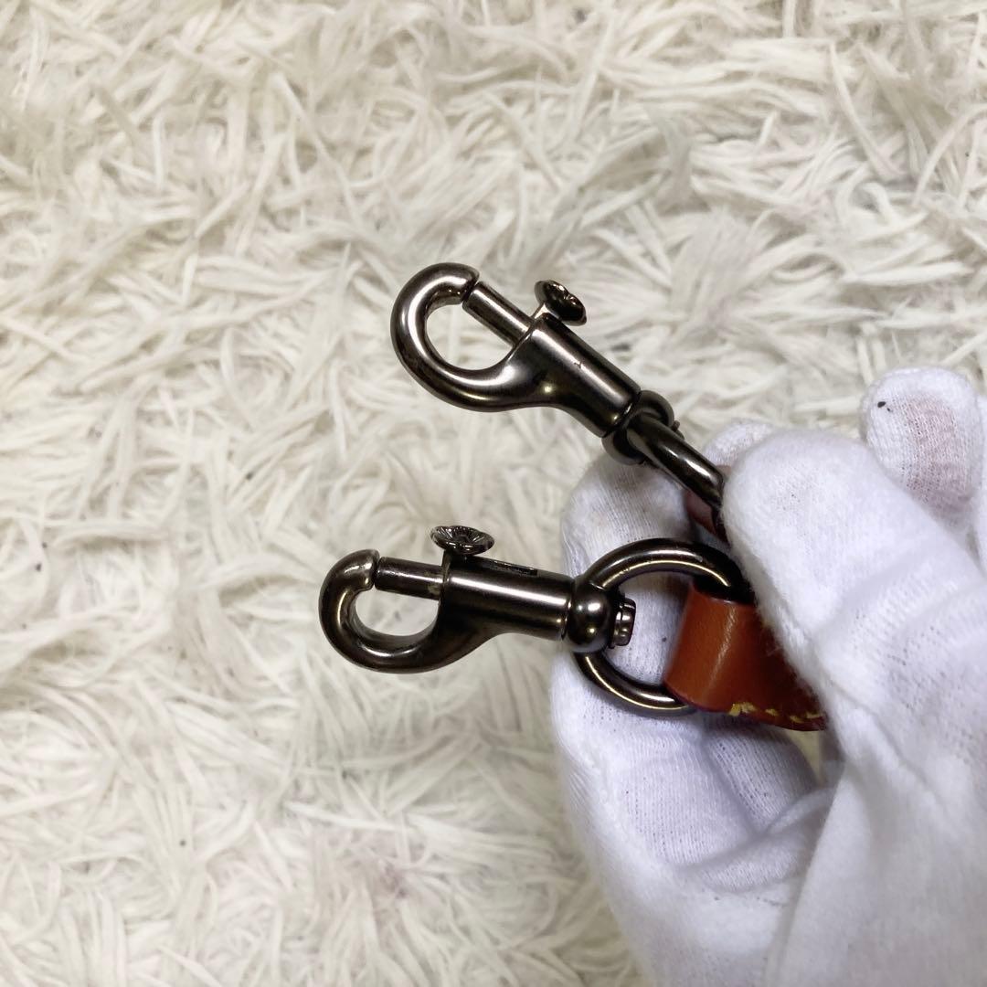 極美品 coach コーチ ミニボストン ティーローズ がま口 2way 茶