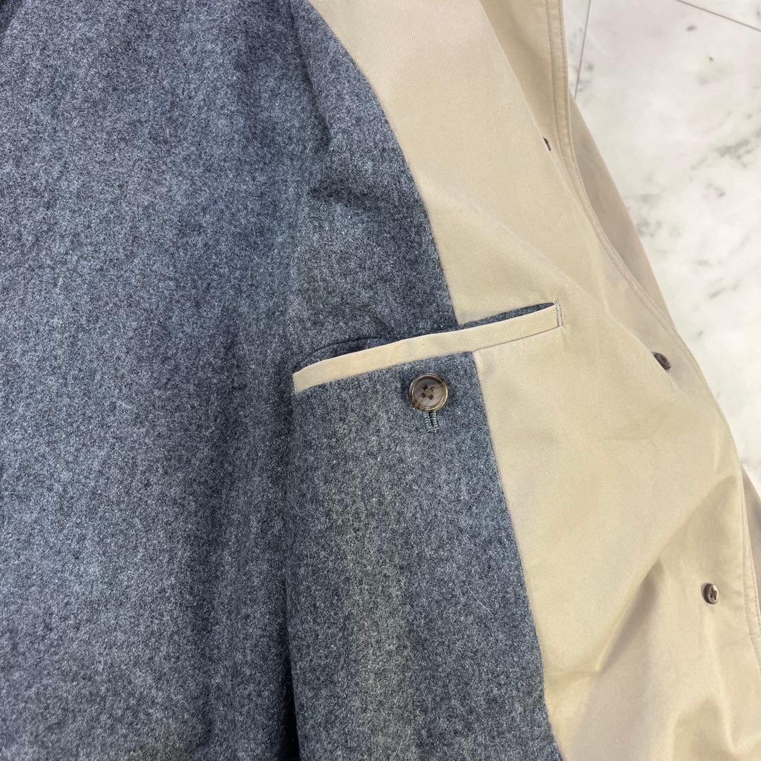 マーガレットハウエル ステンカラーロングコート サイズ1 ウール裏地 ベージュ