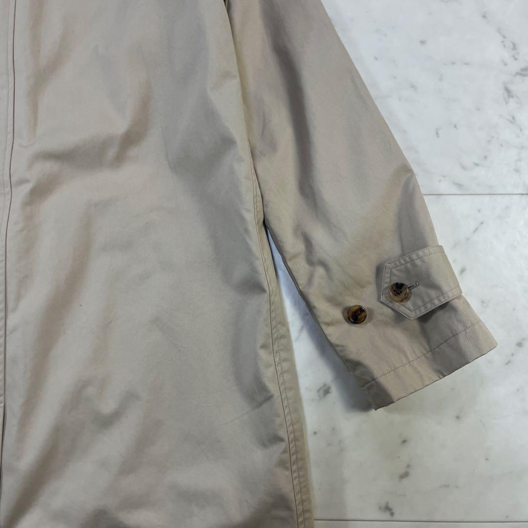 マーガレットハウエル ステンカラーロングコート サイズ1 ウール裏地 ベージュ