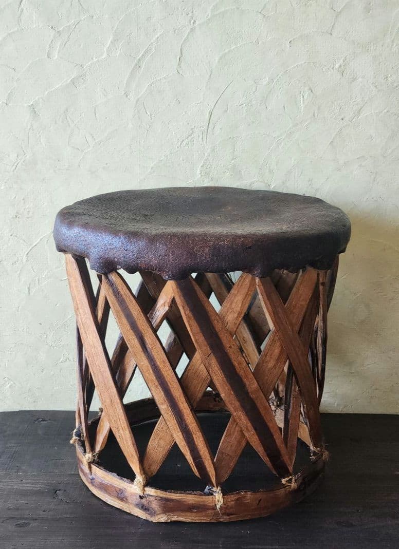 メキシコ　民藝　手仕事　エキパルスツール　ヴィンテージ