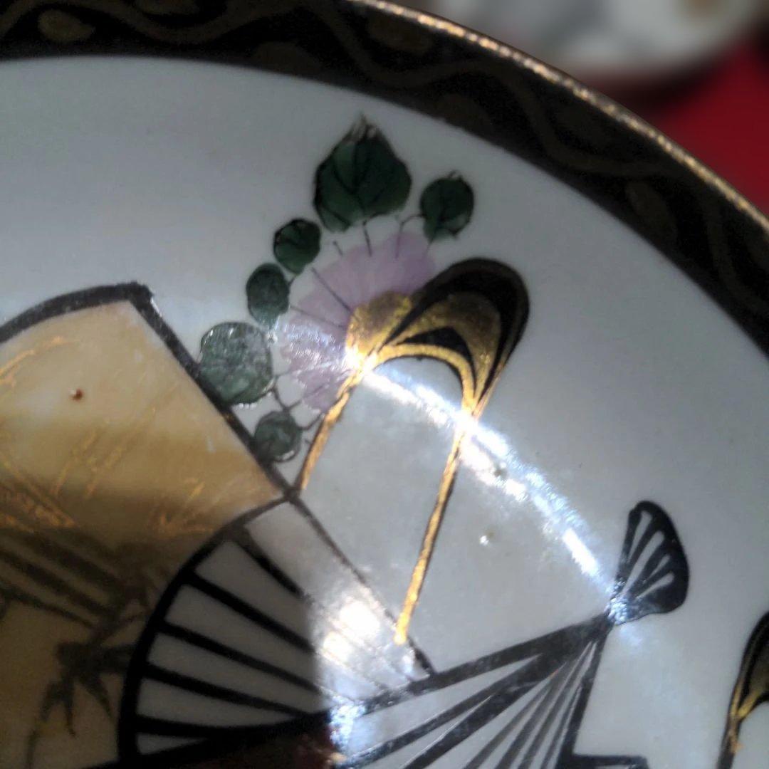 九谷焼　古いお皿　４枚