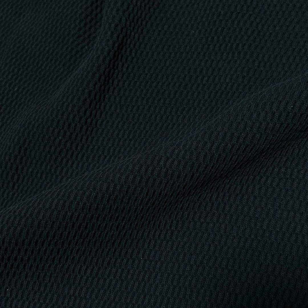 80s 米軍 コットン ブラック サーマル ミリタリー アンダーシャツ S129