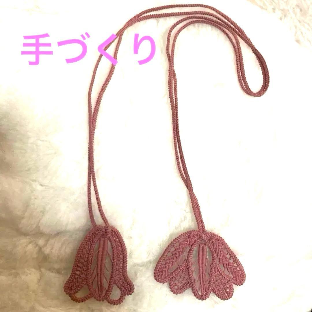 【新品未使用】 ハンドメイドハン　ネックレス　手づくり　花