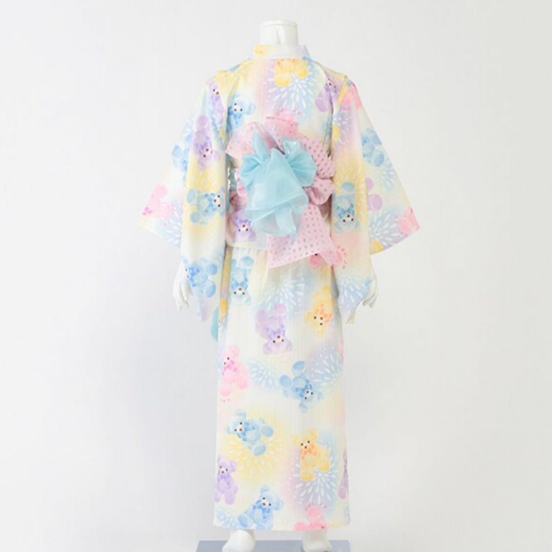 新品　メゾピアノ　マルチくま柄　浴衣
