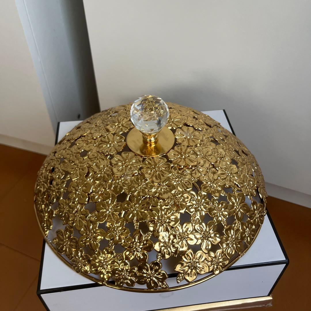 ドバイ　ゴールドフルーツバスケット　高級インテリア