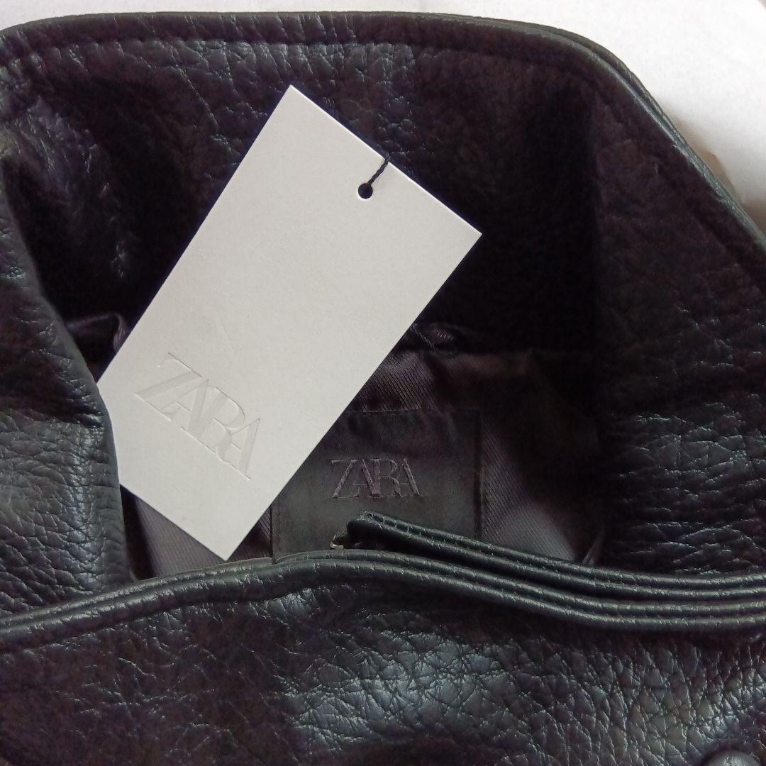 完売品❥ZARAザラ❥新品フェイクレザージャケット L YSL風　保存袋付