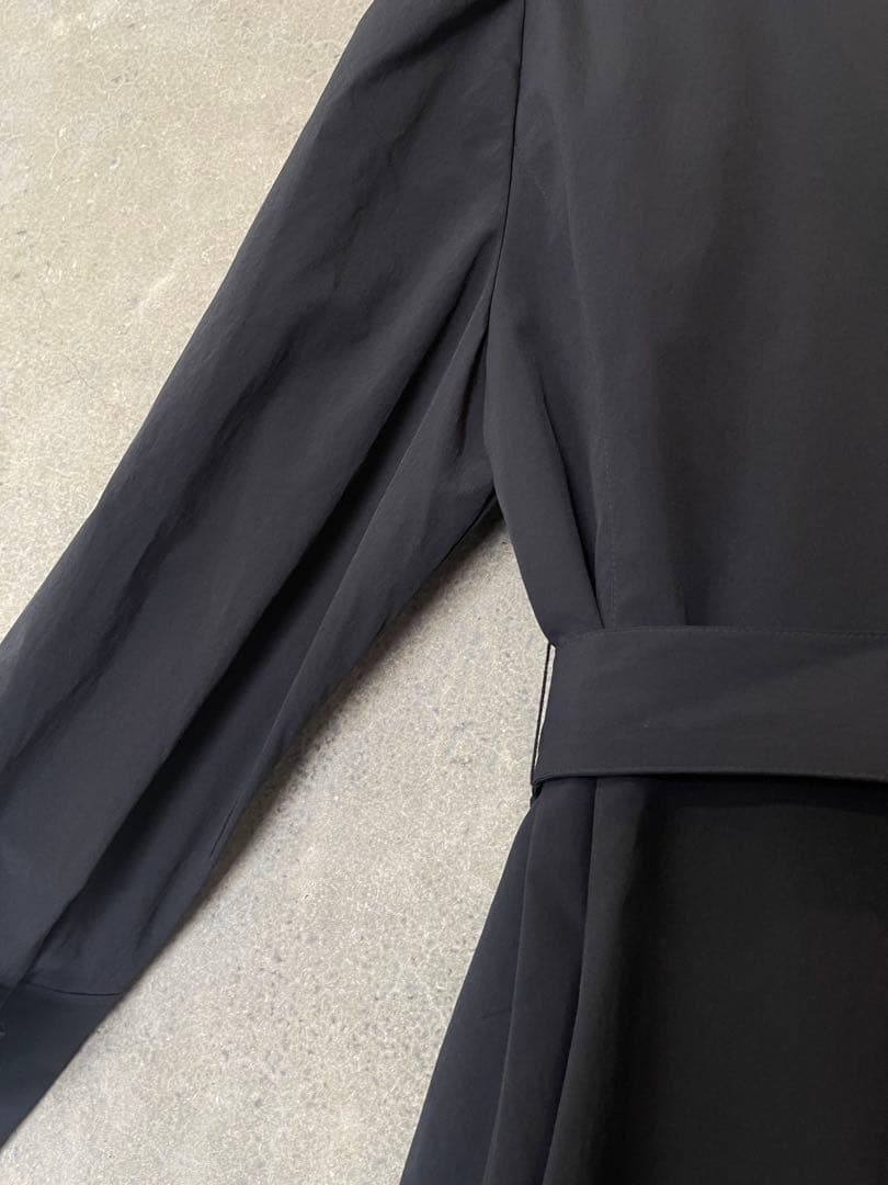 M'S GRACY ブラック リボン ロングコート 38