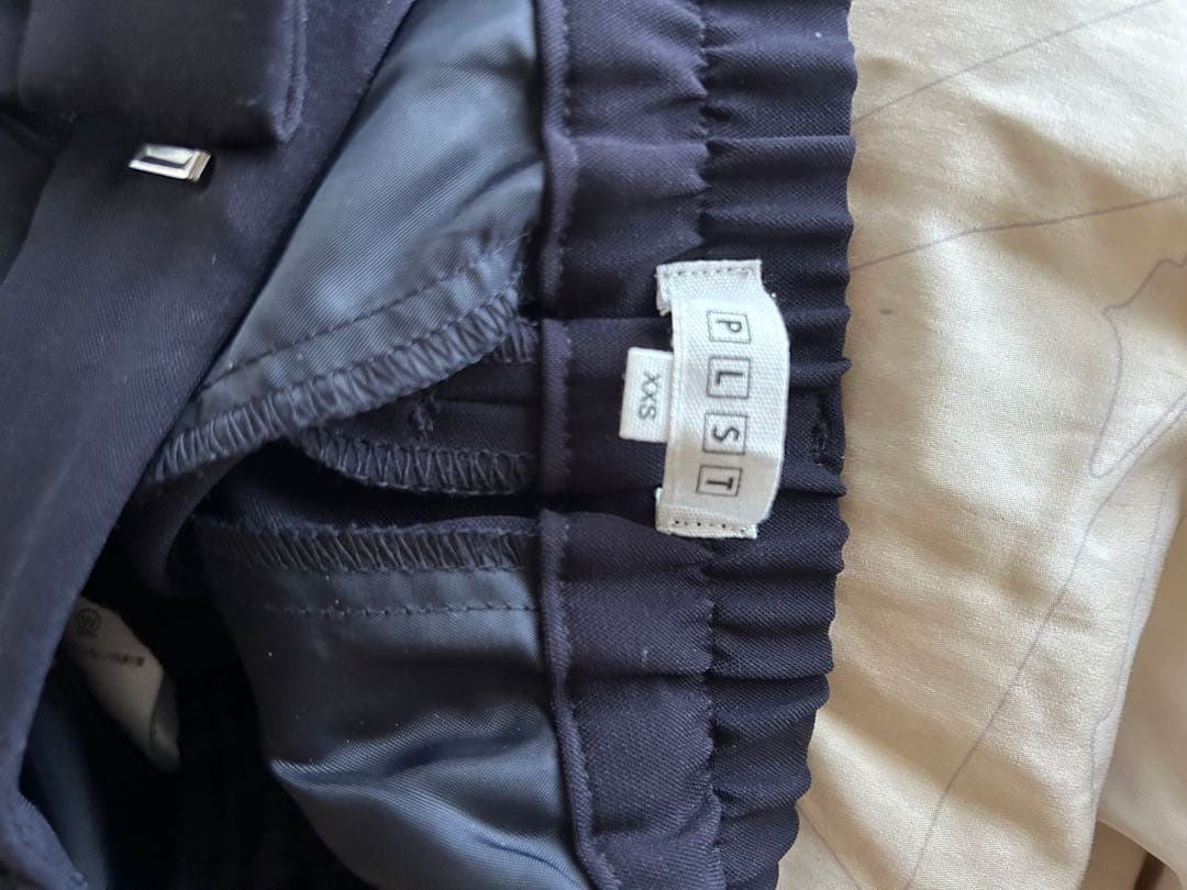 （美品）PLST ネイビー ビジネススーツ XS（パンツXXS）パンツ2本