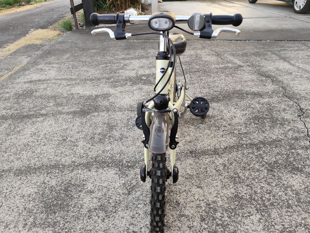 MINI 幼児用自転車 16インチ クリーム色 中古品 引き取り限定