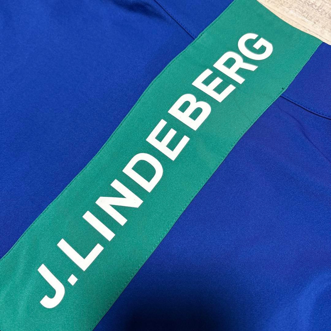 J.リンドバーグ★吸水速乾★ビッグロゴ★ストレッチハーフジップ【メンズサイズL】