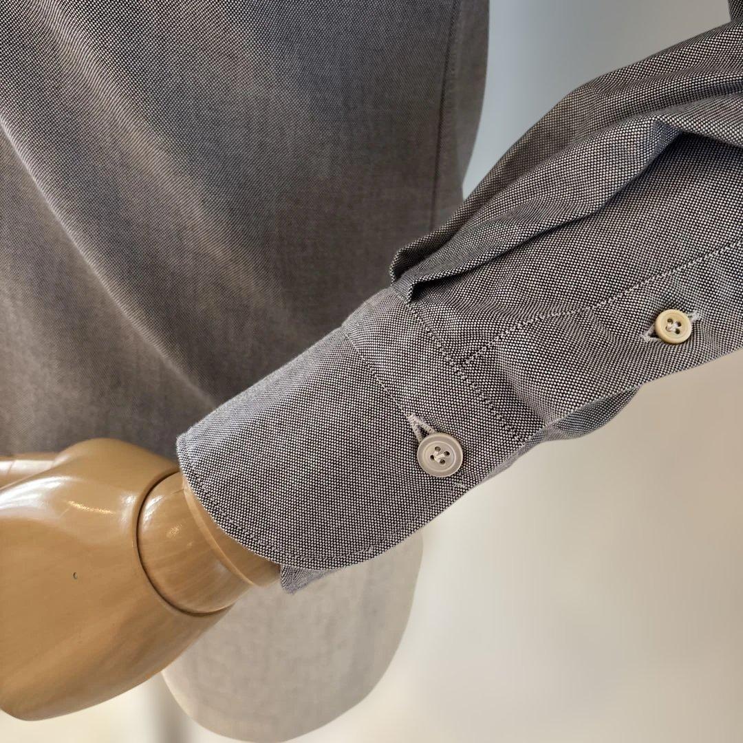 ノブ／フィナモレ／コットンシャツ／オックスフォード／ブルー