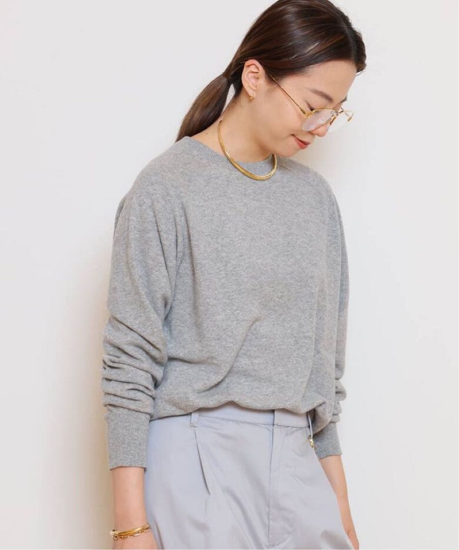 【極美品】ドゥーズィエムクラス　CAPRIクルーネックプルオーバー　グレー