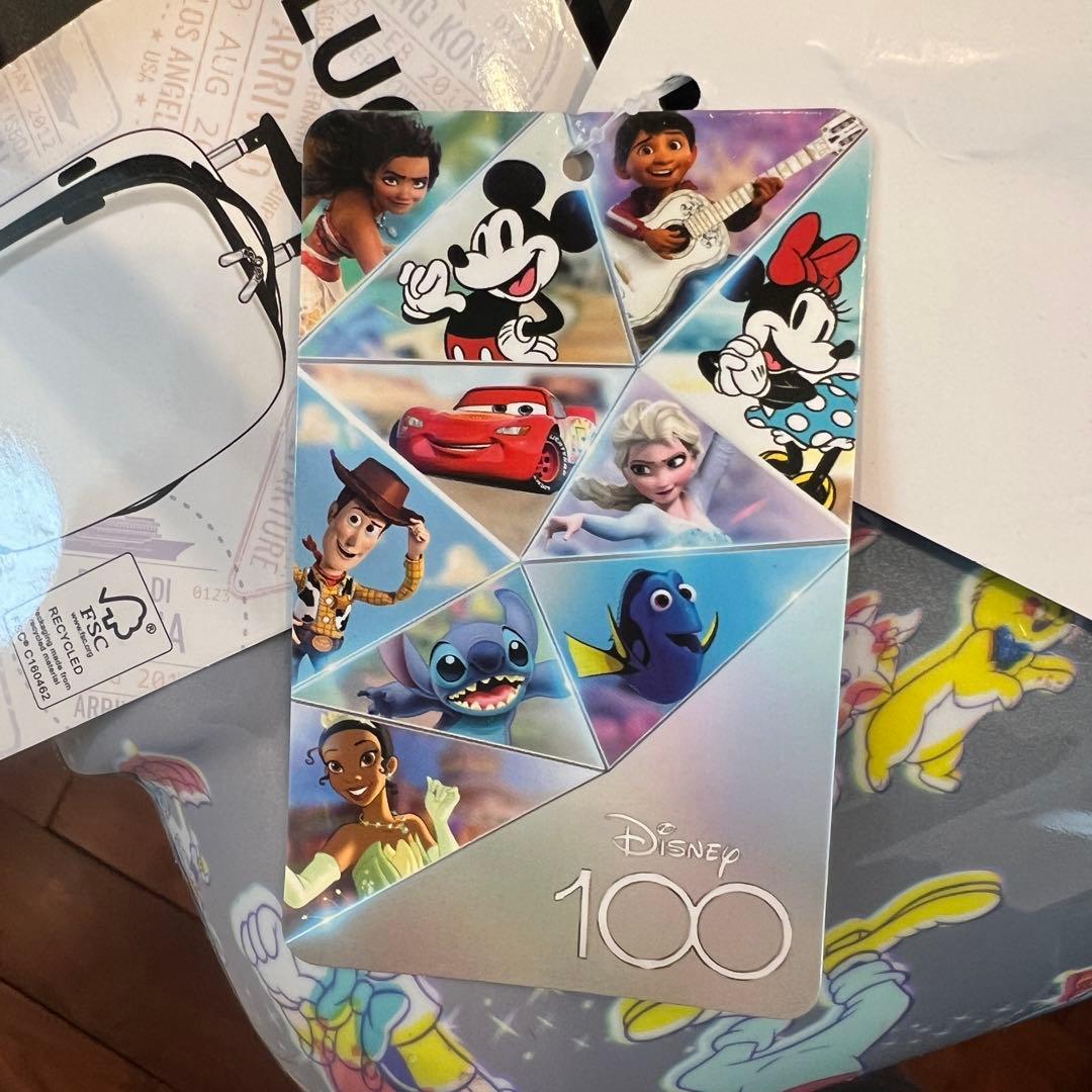 【ロサンゼルス購入】ディズニー100周年限定キャリーケースミッキースーツケース