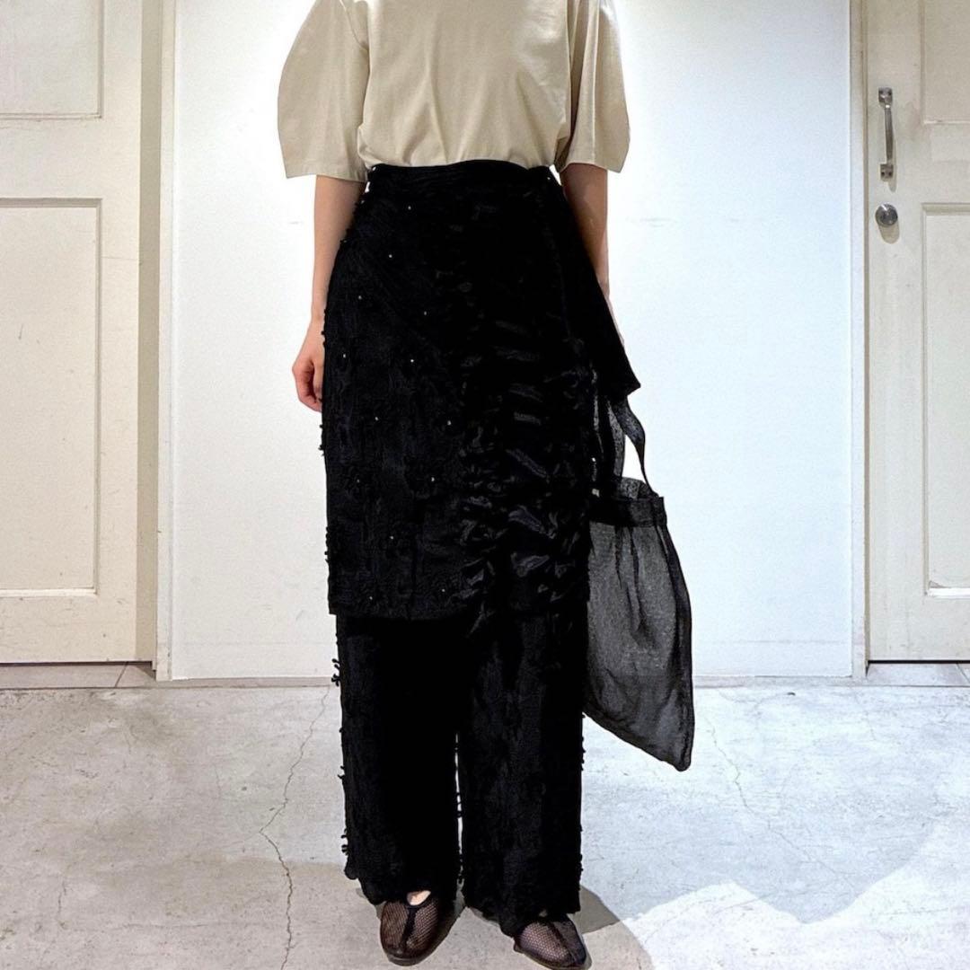 crinkle crinkle crinkle エプロンスカート