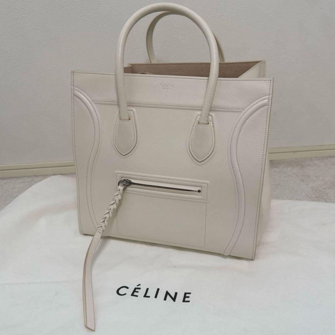 CÉLINE アイボリー トートバッグ