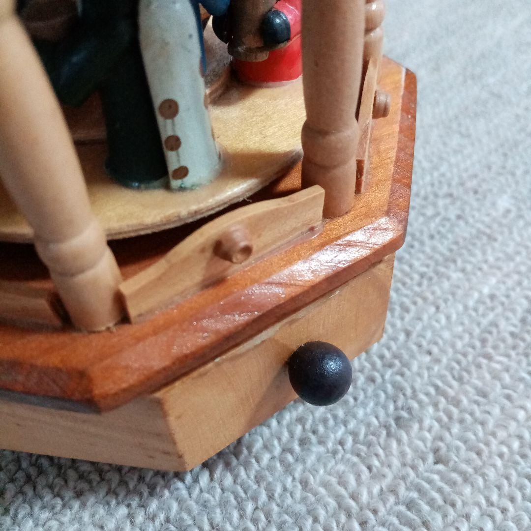 ドイツ製　くるみ割り人形&オルゴールツリー（木製、回転式）