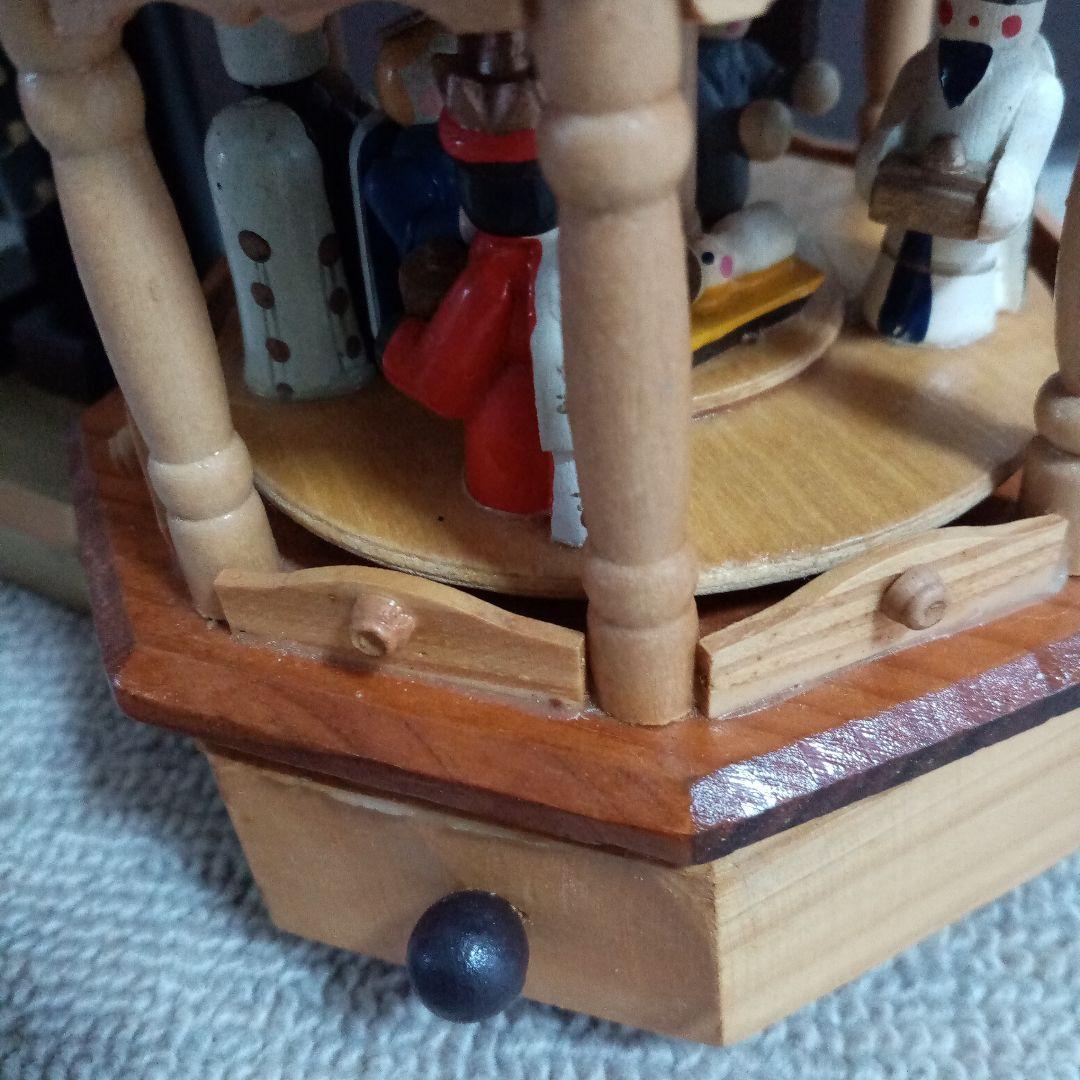 ドイツ製　くるみ割り人形&オルゴールツリー（木製、回転式）