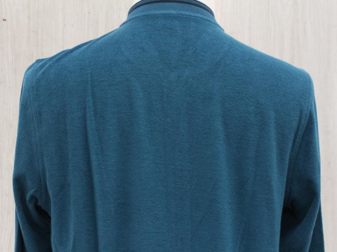 ▲エルメス HERMES コットン パイルブルゾン ジップアップ ターコイズ