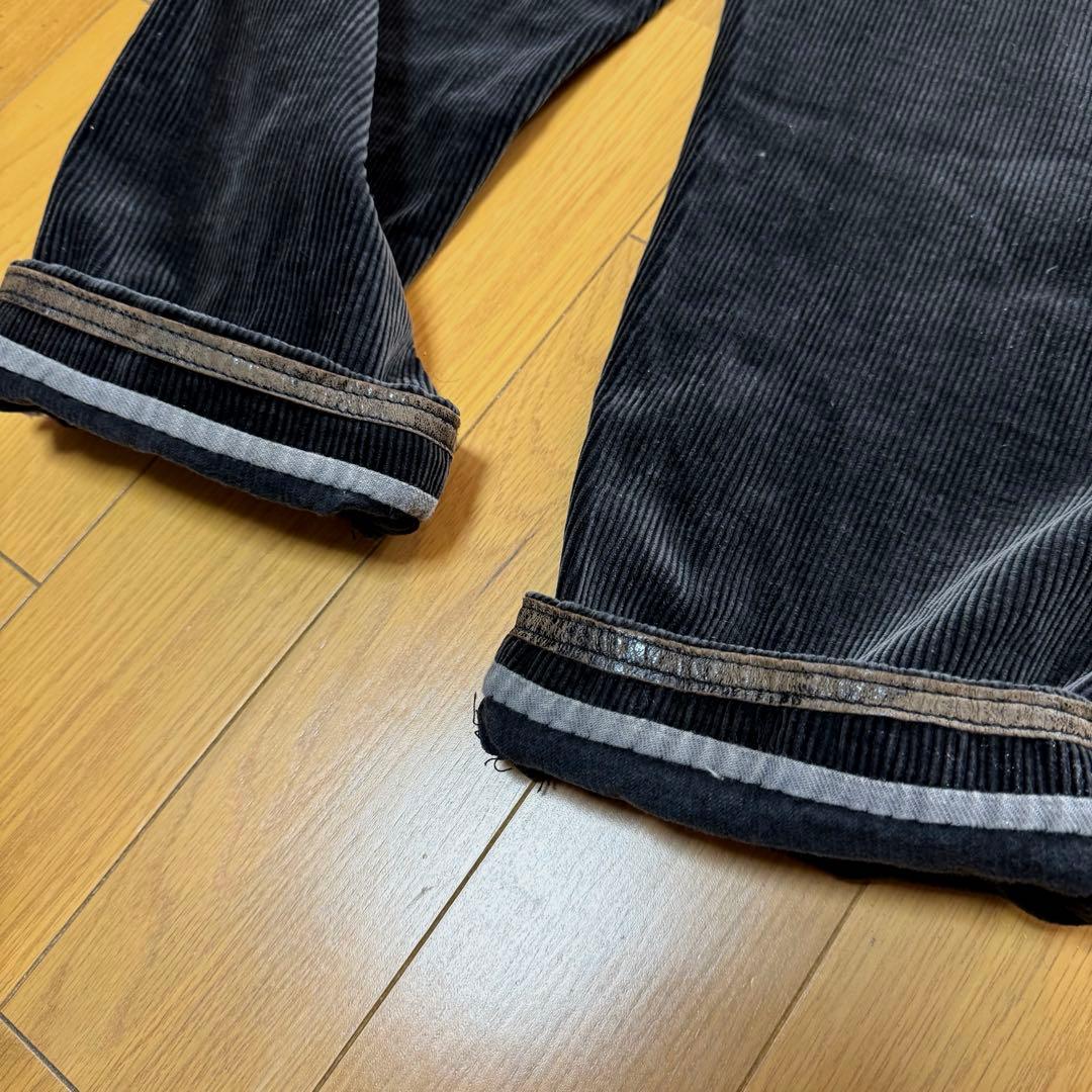 40s 50s フレンチ ビンテージ コーデュロイ パンツ 黒