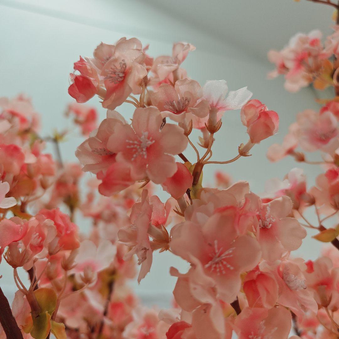 桜のアートフラワー 造花　7本　約110cm