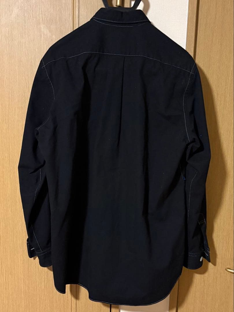 .*.様 【希少】　COMME des GARCONS 長袖シャツ 黒　青・銀刺