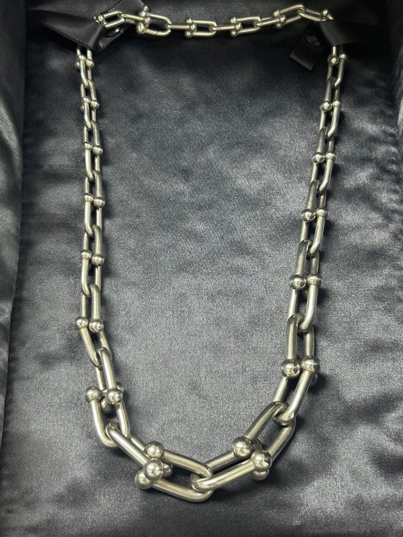 【ティファニー】グラジュエイテッドリンクネックレス　シルバー【お値下げ不可】