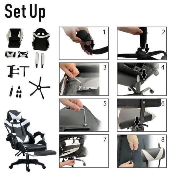 ゲーミングチェア リクライニング 足置き クッション リモート 動画配信　緑