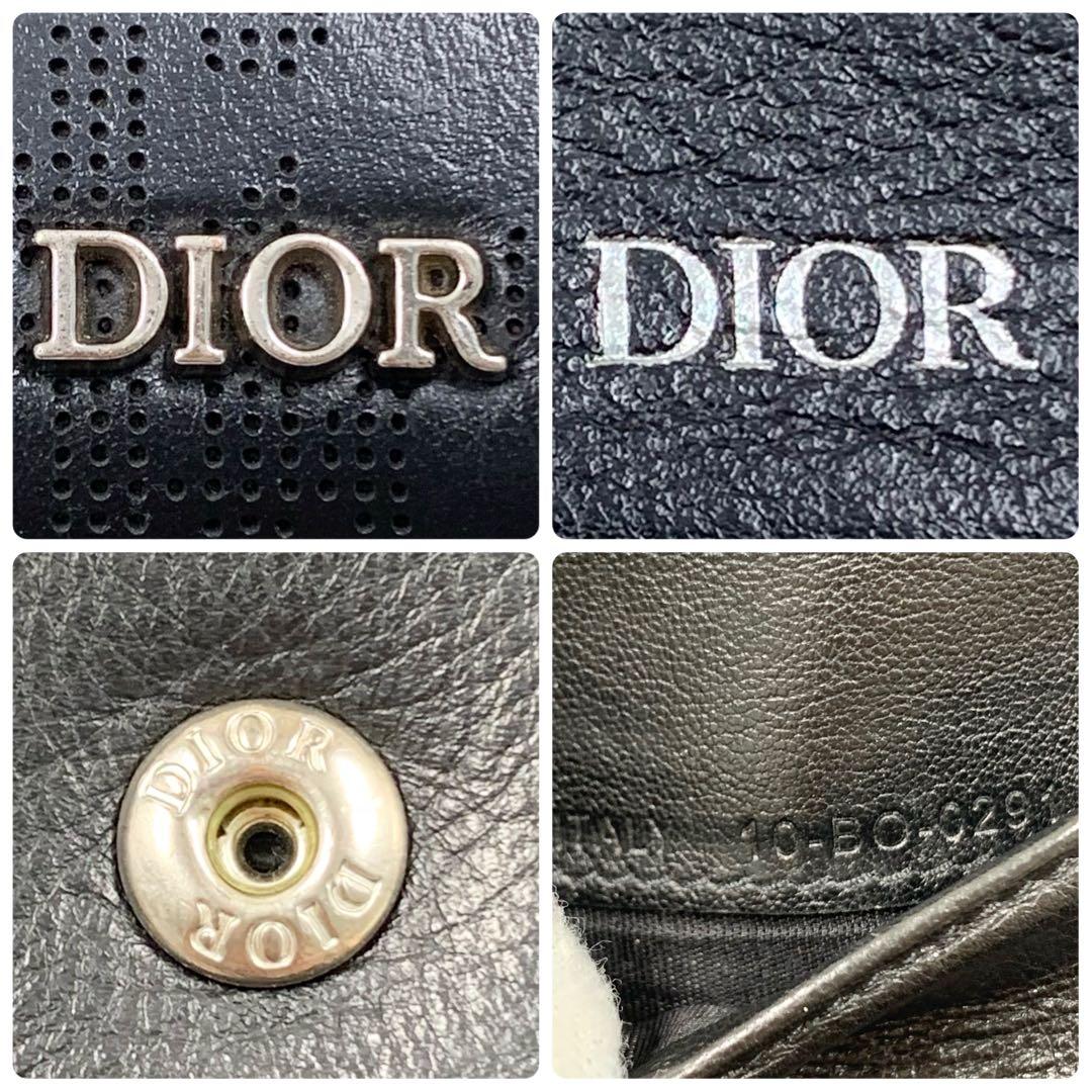 【✨美品✨】ディオール 二つ折り財布 ギャラクシー オブリーク ブラック