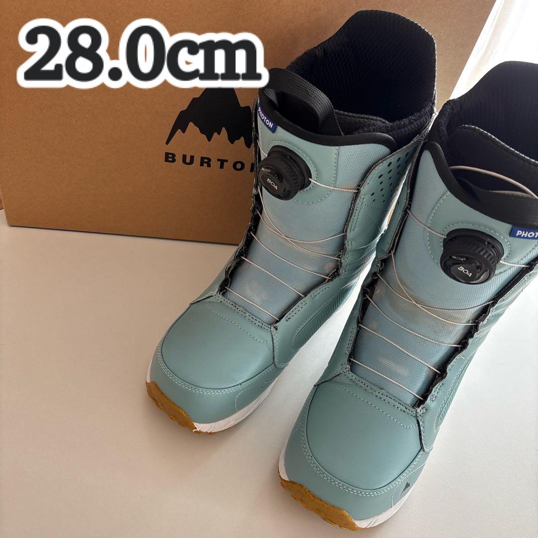 バートン 28.0cm フォトン ワイド ボア スノーボード ブーツ 水色
