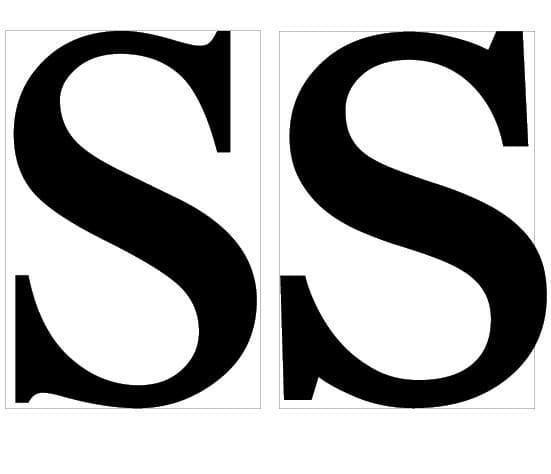 グウ チャンネル文字 200角 「S」