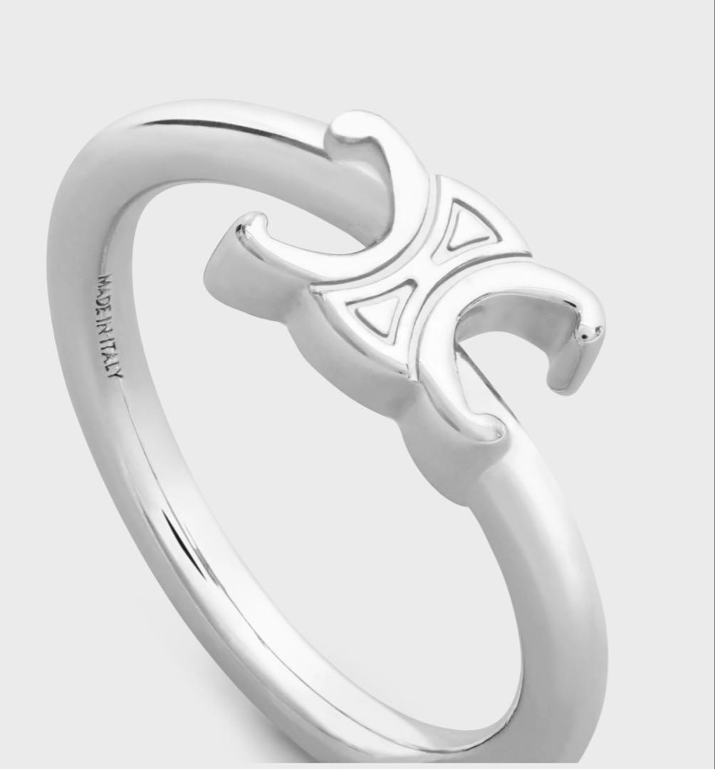 【最安値】セリーヌ トリオンフ アシンメトリックリング TWS