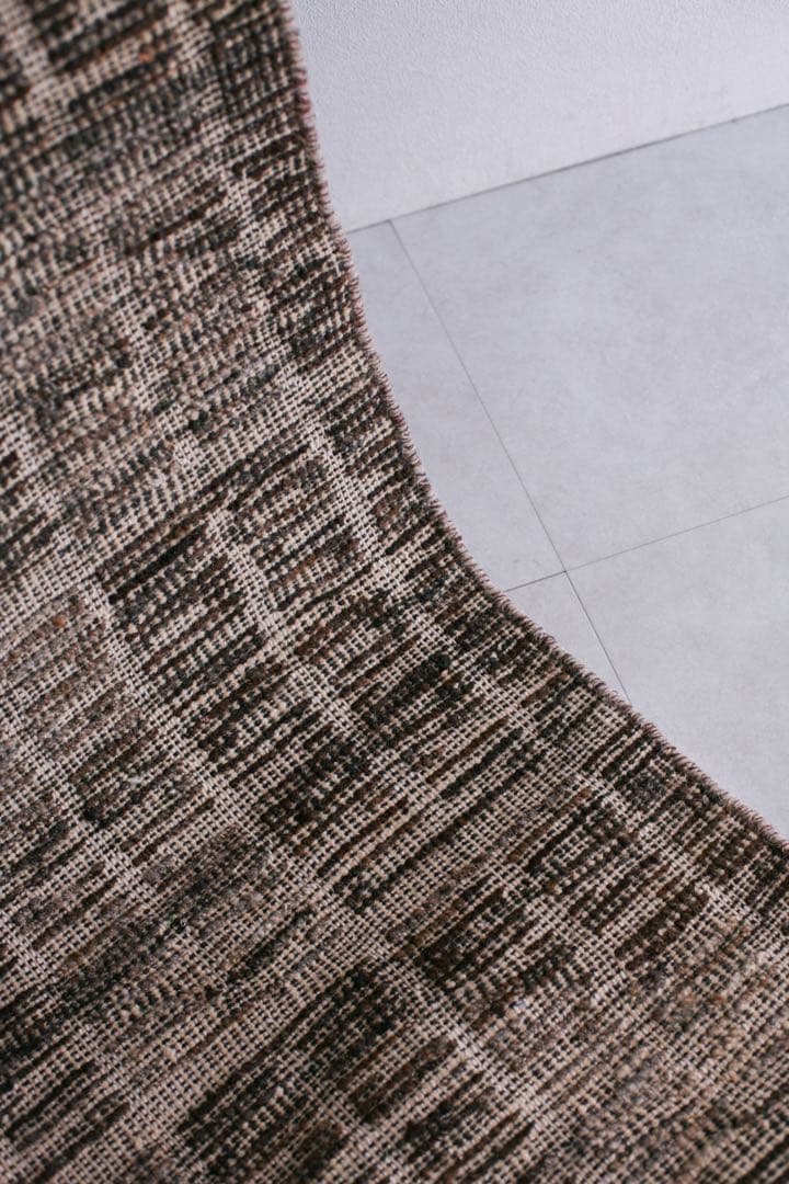 189×87 モロッコ　ベニワレン　新品　ウール　生成り　ブラウン　ベージュ