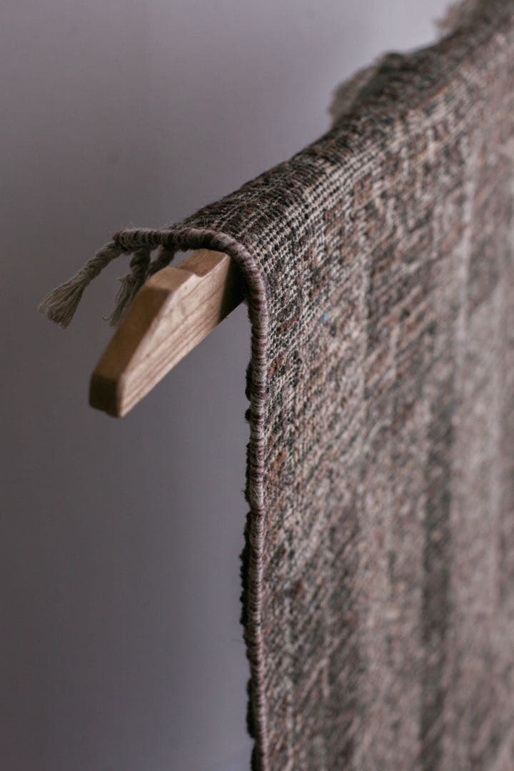 189×87 モロッコ　ベニワレン　新品　ウール　生成り　ブラウン　ベージュ