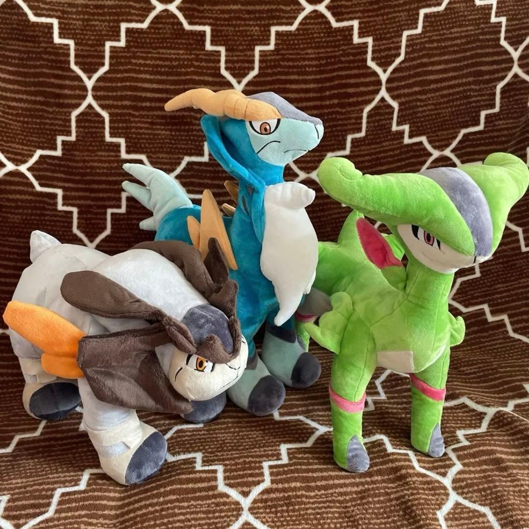 TOMY ぬいぐるみ　ポケモン　テラキオン　コバルオン　ビリジオン　特大