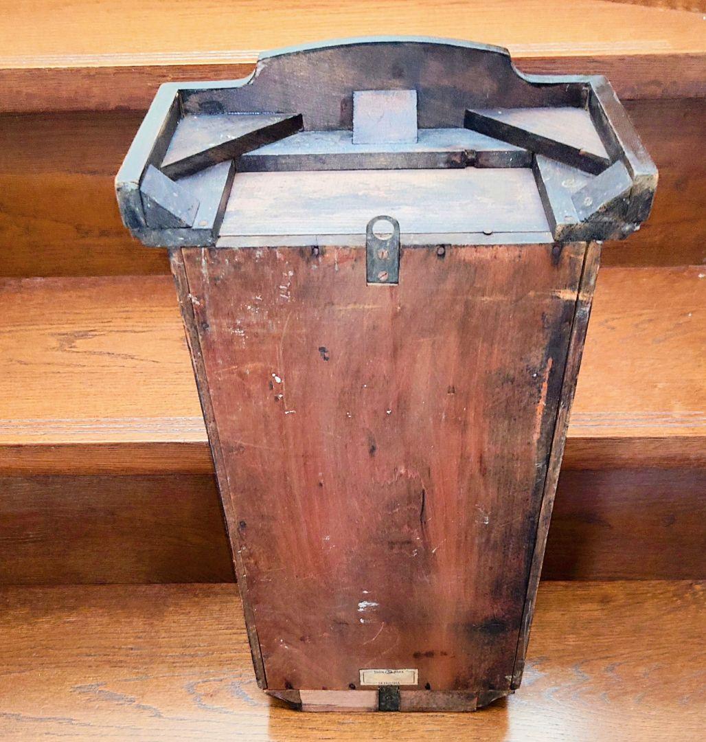 〈完動・美品〉精工舎　角支宮型ゼンマイ振り子掛け時計