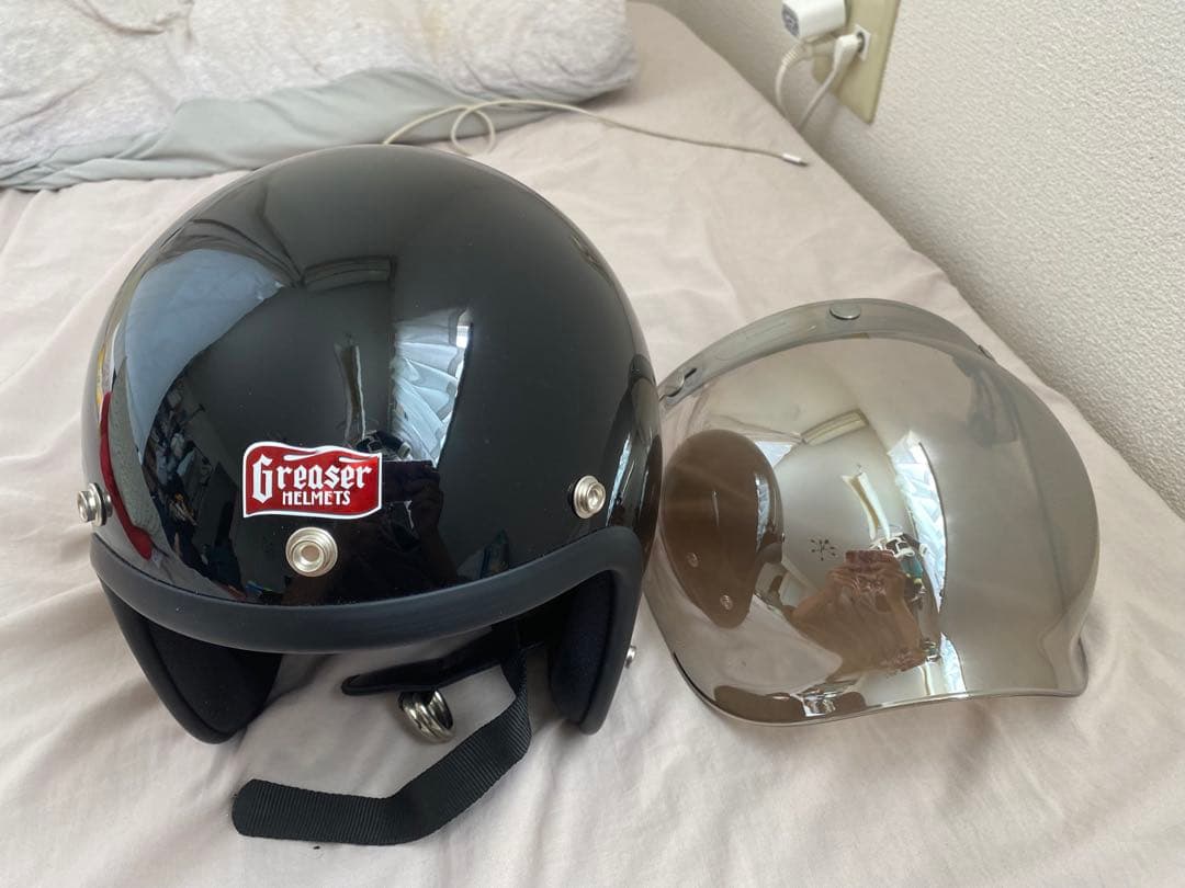 Greaser 60's PLAIN ジェットヘルメット　マットブラック