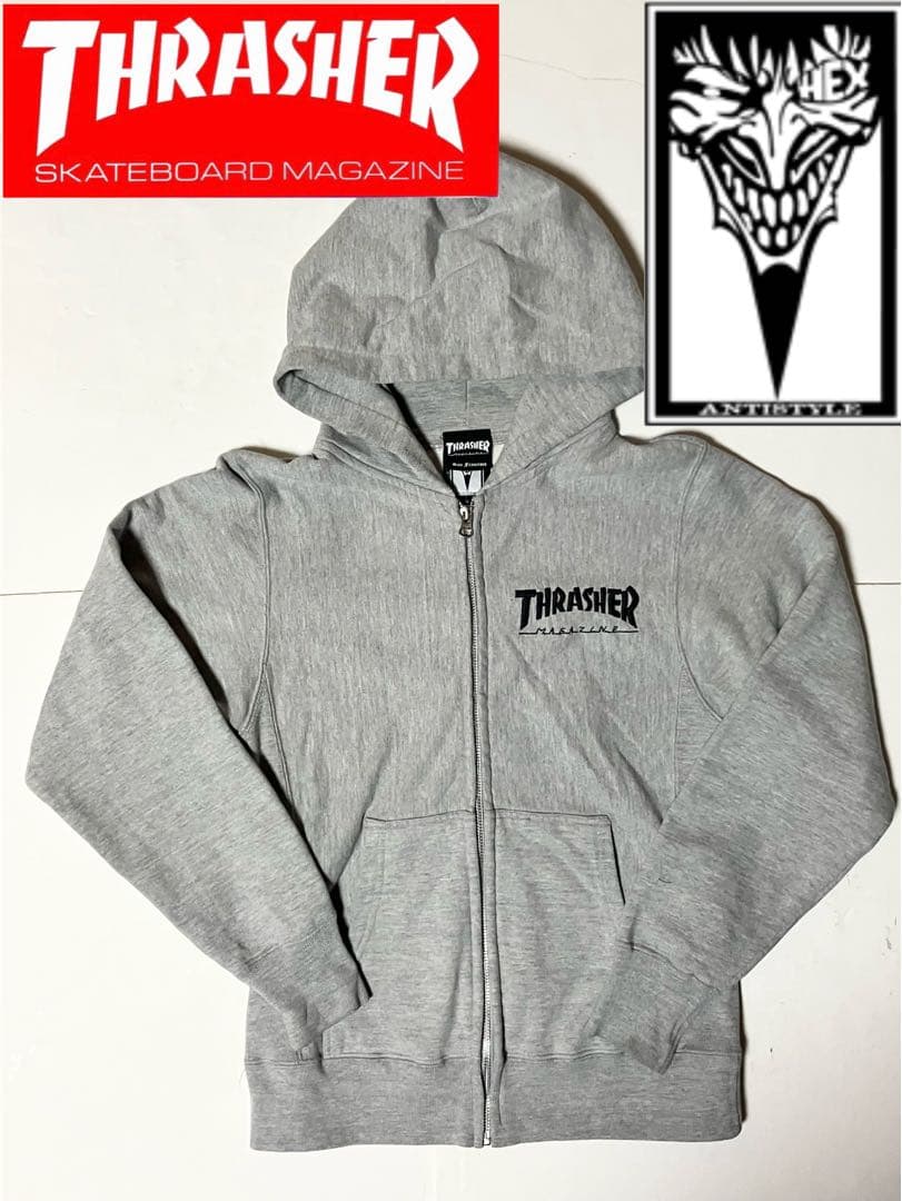 THRASHER スラッシャー ヘックスアンチスタイル パーカー フルジップ