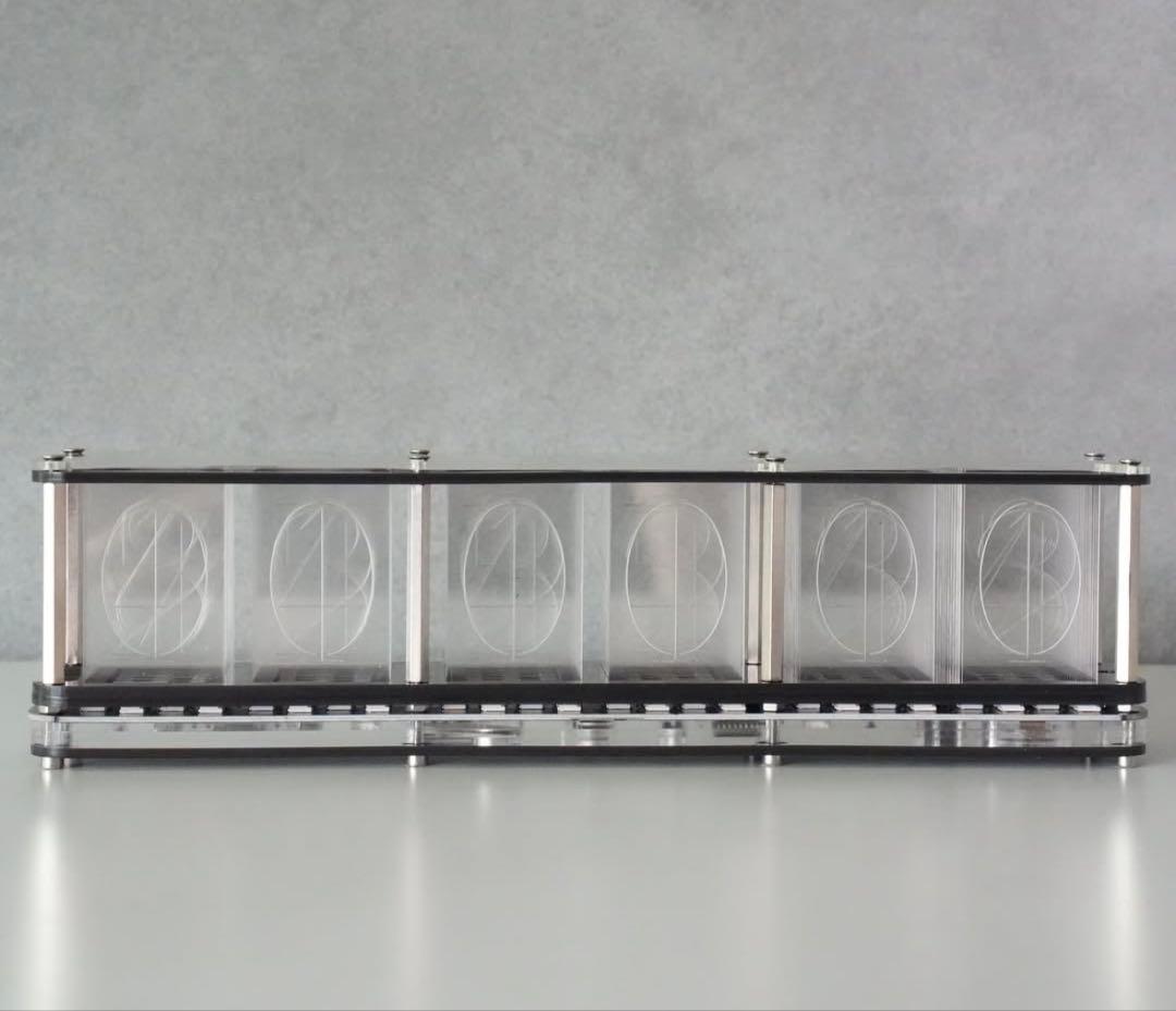 RGB TUBE CLOCK 置時計 ニキシー管オマージュ時計
