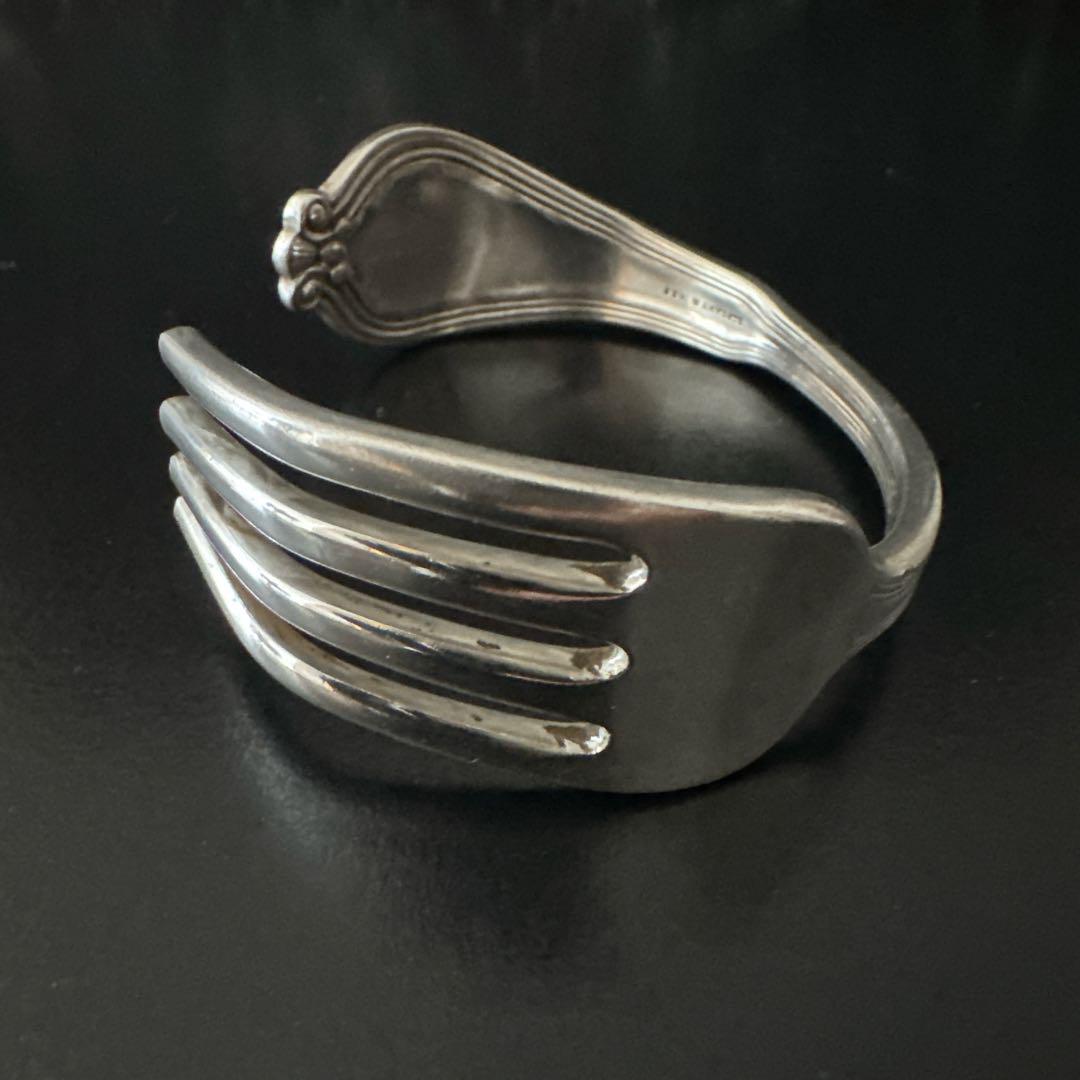 オールド　ティファニー バングル ブレスレット アンティーク シルバーカトラリー