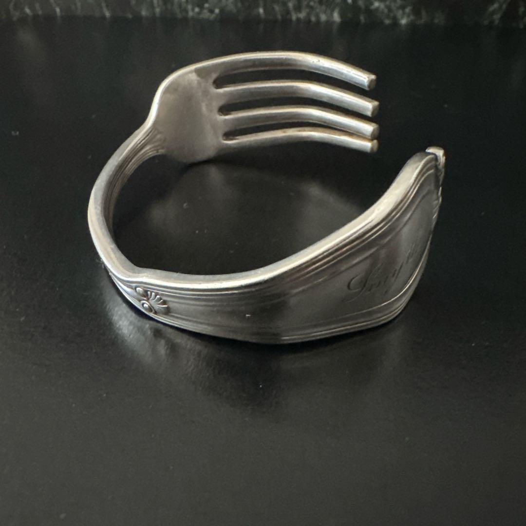 オールド　ティファニー バングル ブレスレット アンティーク シルバーカトラリー