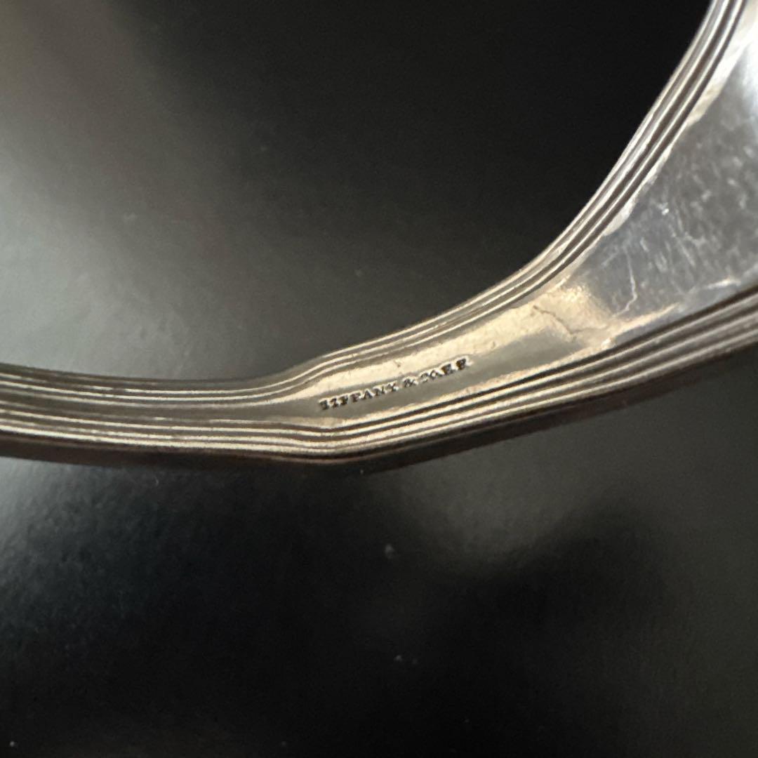 オールド　ティファニー バングル ブレスレット アンティーク シルバーカトラリー