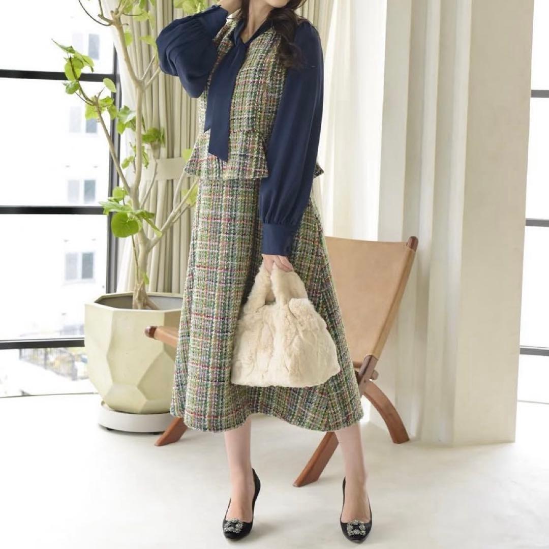 DOS DIOSA ドスディオサス ツイード セットアップ ワンピース ベスト