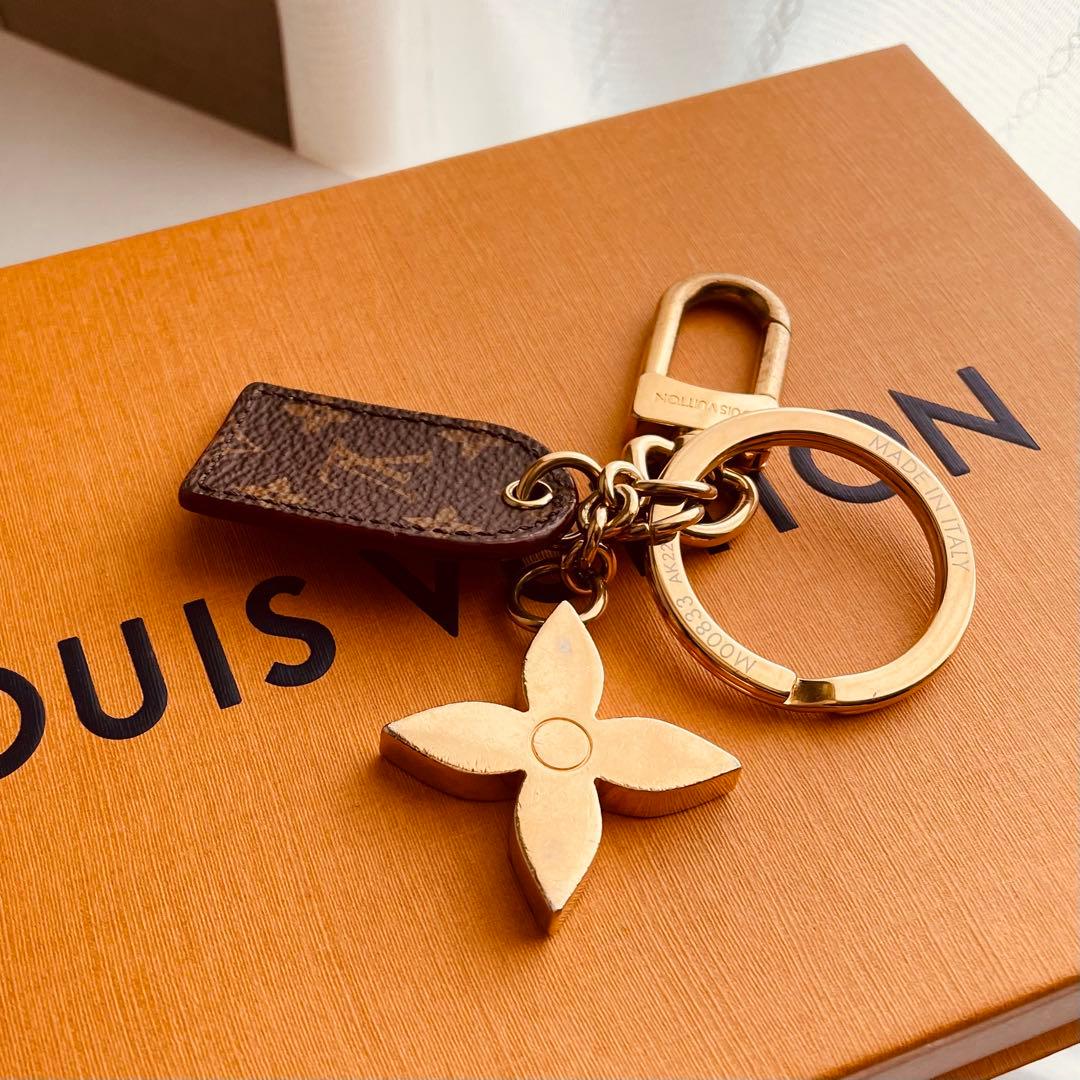美品✨ルイヴィトンモノグラム ポルトクレ LVフォーユー キーリング ゴールド