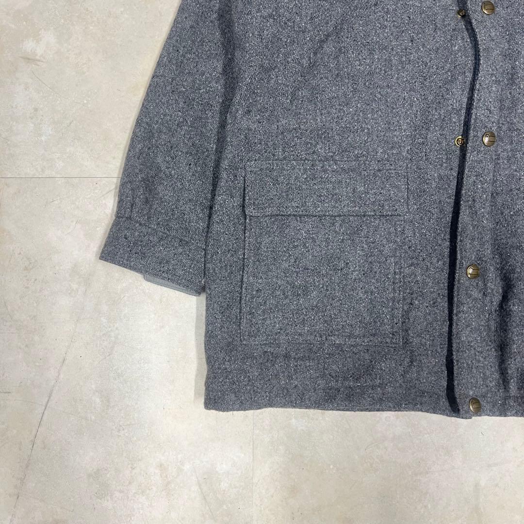 アバクロ ウールリッチ ウール マウンテンパーカー グレー L