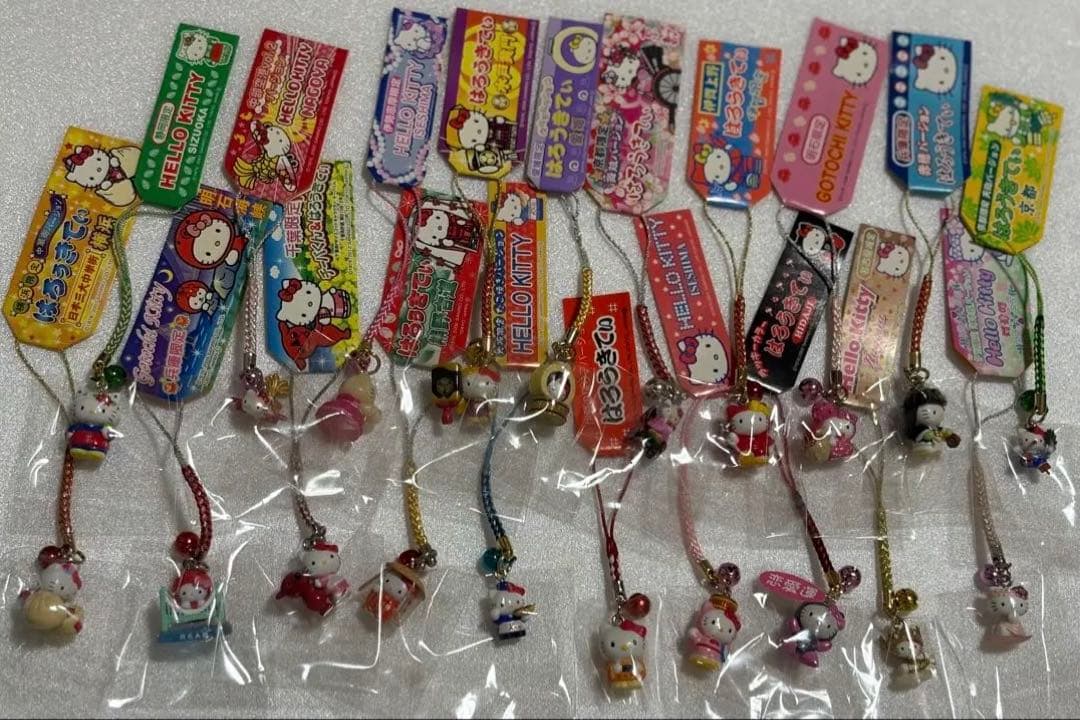 ご当地キティ根付けストラップ20個