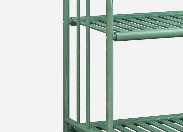 簡易ハンガー着地寝室棚掛け家庭用鉄芸ハンガー棚5